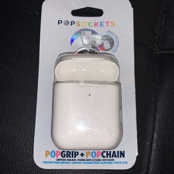 Popsockets Popgrip + Popchain Airpods Holder New/Sealed With Key Ring. New. - Picture 1 of 2